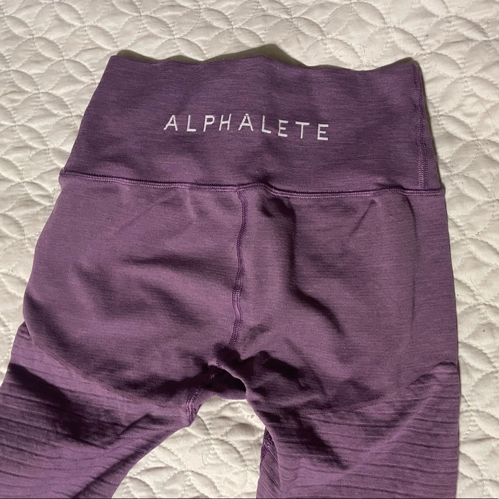 Purple alphalete halo leggings